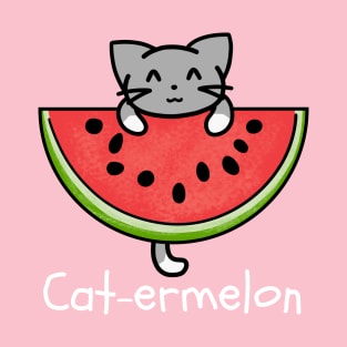 Cute Cat-ermelon (Cat Watermelon) Summer Fruit T-Shirt