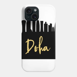 DOHA QATAR DESIGNER SILHOUETTE SKYLINE ART Phone Case