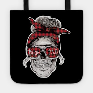 Funny Bingo Bitch Skeleton Tote