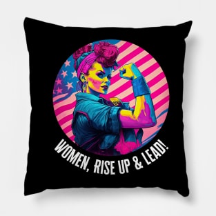 Women, Rise Up & Lead! Pillow