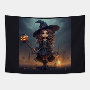 Happy halloween witch Tapestry