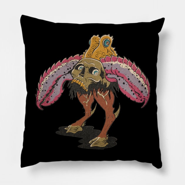 Skull Hoof Monster Pillow by DeclanTIGERIllustration