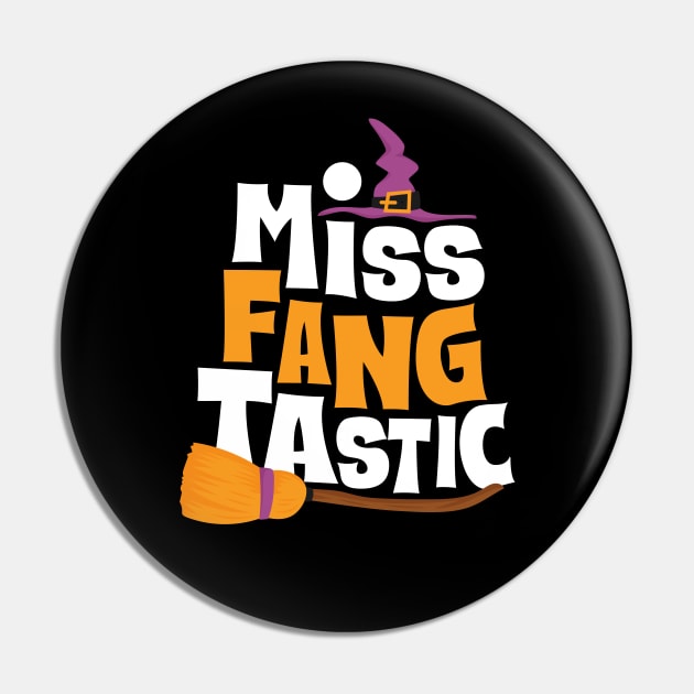 Miss Fang Tastic Shirt Pin by JabsCreative