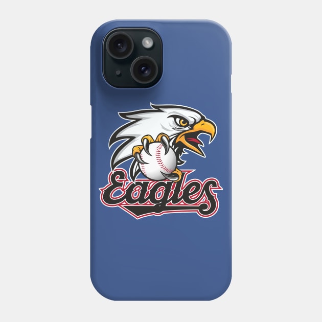 Eagles Baseball Logo Phone Case by DavesTees