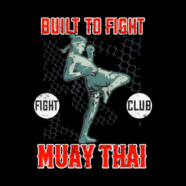 Muay Thai Fighter Martial Arts Boxing by Foxxy Merch