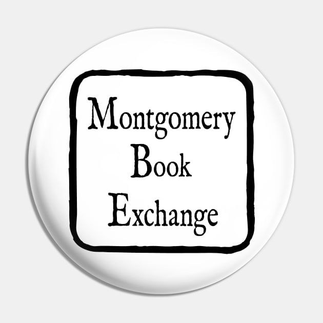 Montgomery Book Exchange Logo Pin by MontgomeryBookExchange