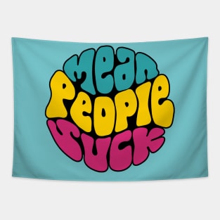 Mean People Suck Word Art Tapestry