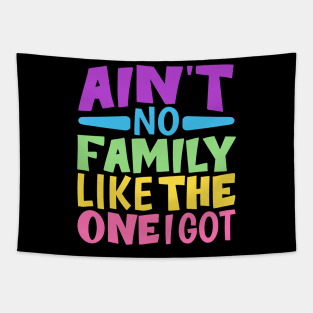 Ain't No Family Like The One I Got funny colorful family Tapestry