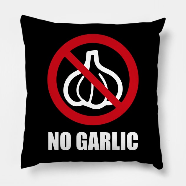 NO GARLIC - Anti series - Nasty smelly foods - 10A Pillow by FOGSJ