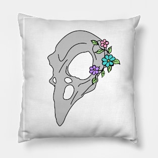 Bird Skull Pillow