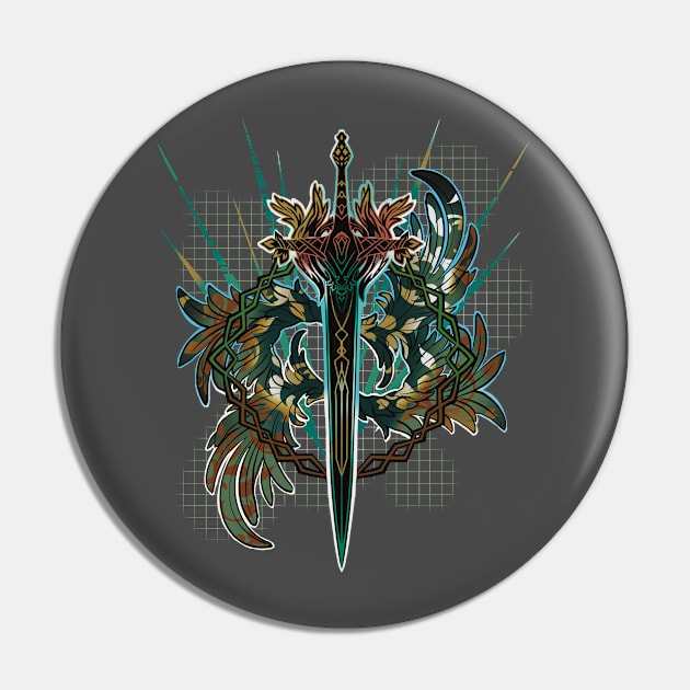 Ethereal Sword - Green Pin by JF Penworks