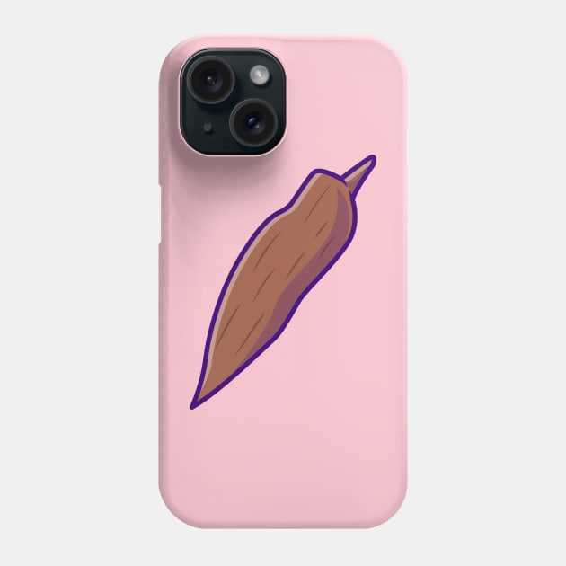 Cassava Vegetable Cartoon Phone Case by Catalyst Labs