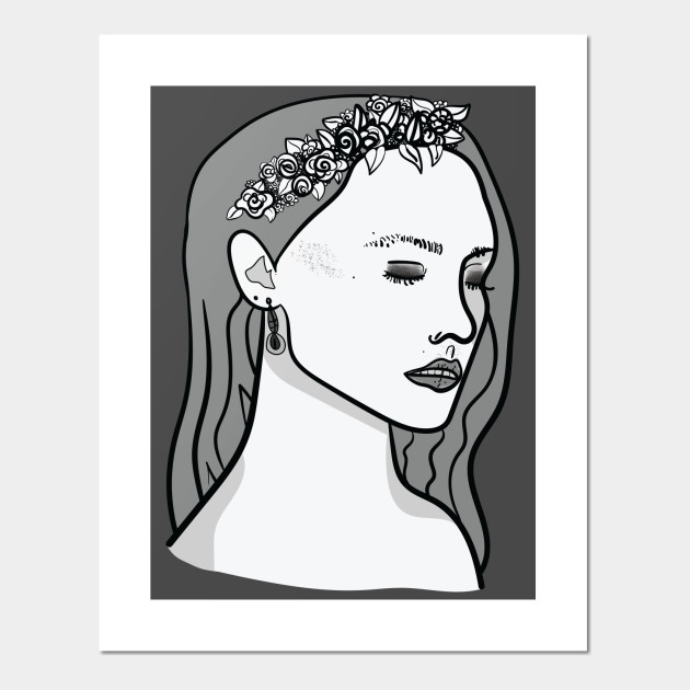 Tiara Flower Crown Girl Flower Crown Posters And Art Prints