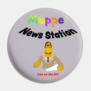 Muppet News Flash Pin