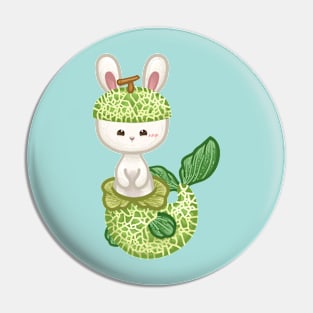 Bunny Melon Mermaid Pin