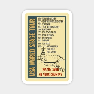 USA World Stage Tour Magnet