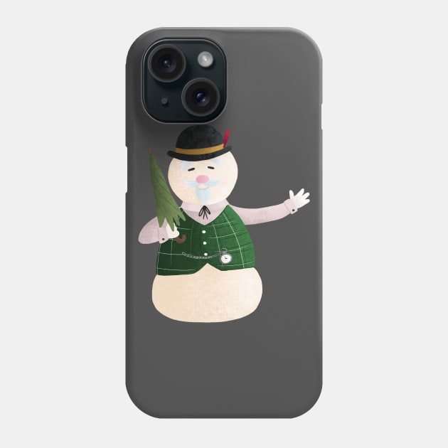 Sam the Snowman Phone Case by Dogwoodfinch