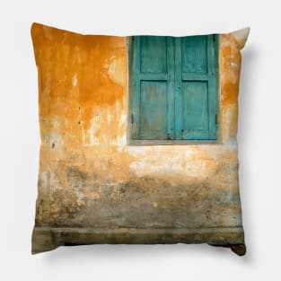 Antique Chinese Wall in Vietnam Pillow