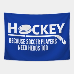 FUNNY HOCKEY Tapestry