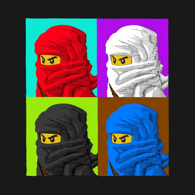 Ninjago Warhol by Hundredhands