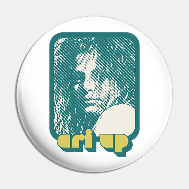 Ari Up ////// Retro Aesthetic Fan Design Pin by DankFutura