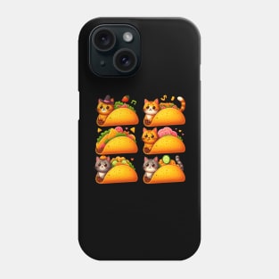 Feline Fiesta in a Taco Phone Case