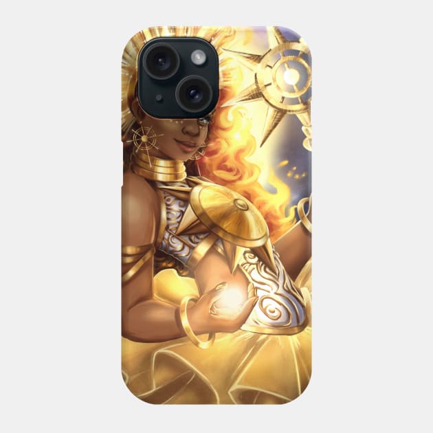 Sun Goddess Phone Case by Vinniedraws