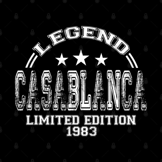 CASABLANCA 1983. Legend. Limited Edition. Born In 1983. by ShopiLike