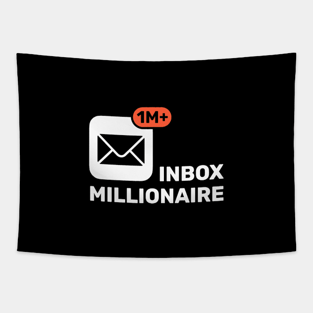 Inbox Millionaire Emails Unread Notifications Tapestry by codeclothes