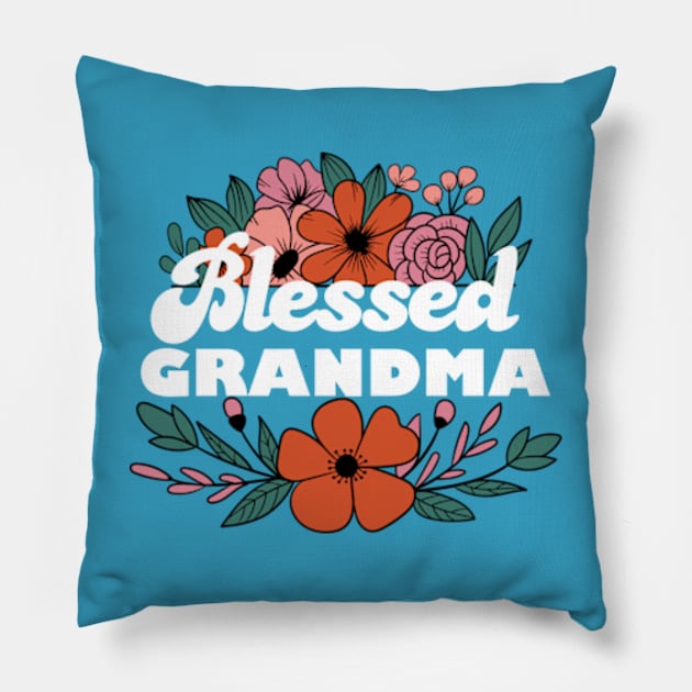 Blessed Grandma Pillow by Oiyo