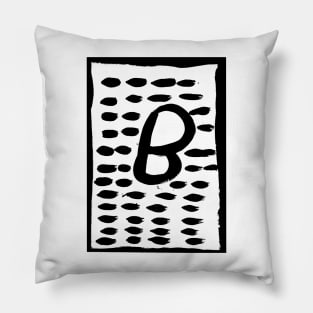 The letter B painting Pillow