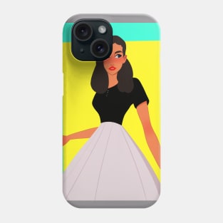 Retro girl Phone Case