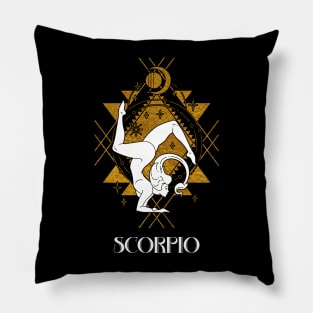 Scorpio zodiac sign Pillow