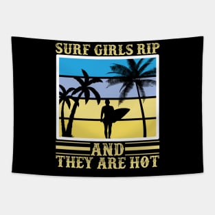 beach surfing beach ocean Tapestry