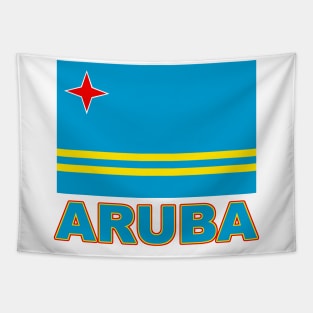 The Pride of Aruba - Aruba Flag Design Tapestry