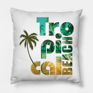 colorful tropical summer Pillow
