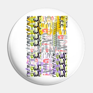 I am GOAT (the abstract) Pin