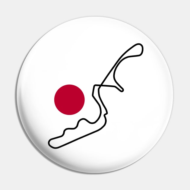 Suzuka Circuit [flag] Pin by sednoid