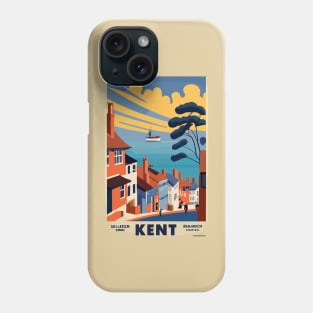 A Vintage Travel Art of Kent - England Phone Case