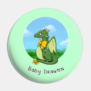 Buttercup Baby Dragon Pin