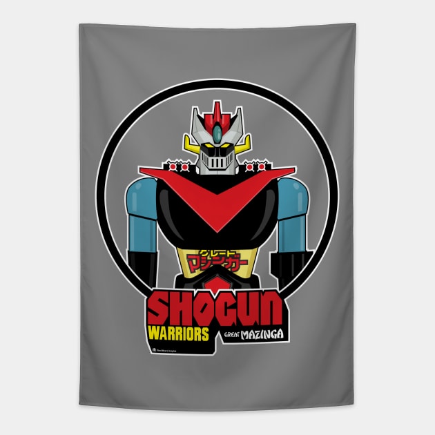 GREAT MAZINGA Tapestry by OutdoorMayhem