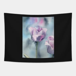 Watercolor Tulip Fine Art Painting2 Tapestry