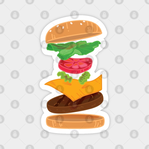 CHEESEBURGER Magnet by JOVENISM