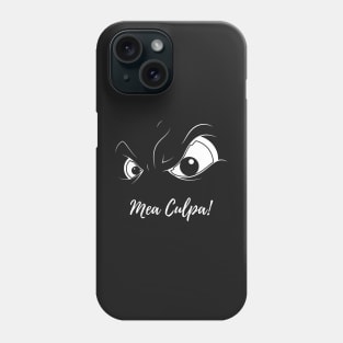 Mea Culpa Naughty Shirt Latin Proverb I Am Guilty Evil Look Phone Case