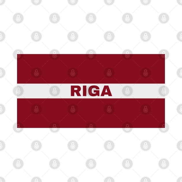 Riga City in Latvian Flag by aybe7elf