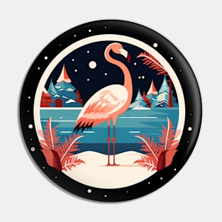 Flamingo Flock Sunset, Love Flamingos Pin