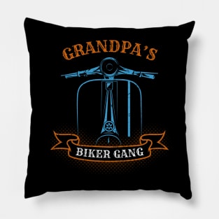 Grandpa's Biker Gang Father's Day Pillow