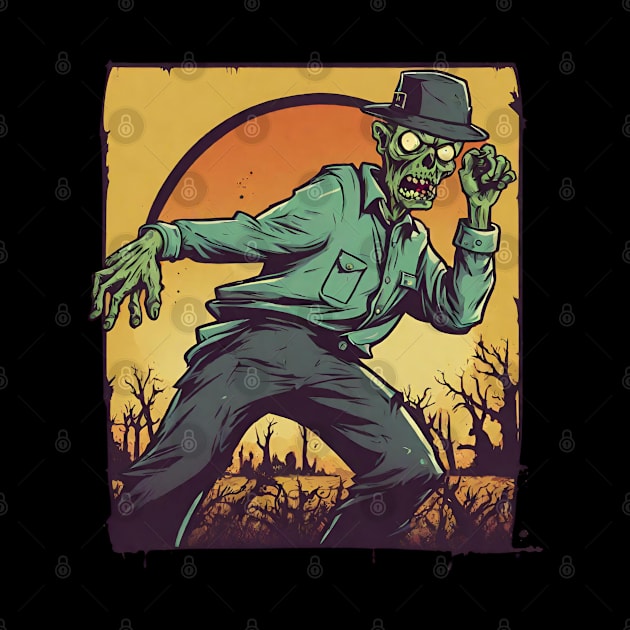 Dancing zombie by Ilustradamus
