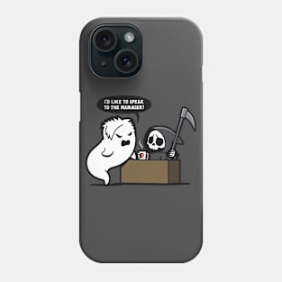 Funny Karen Ghost Complaining Grim Reaper Death Cute Cartoon Phone Case