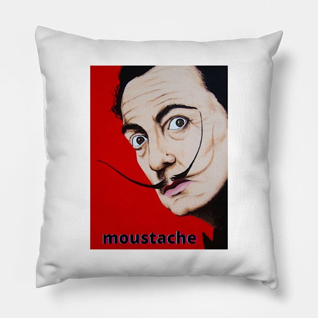 moustache Pillow by NivRAN